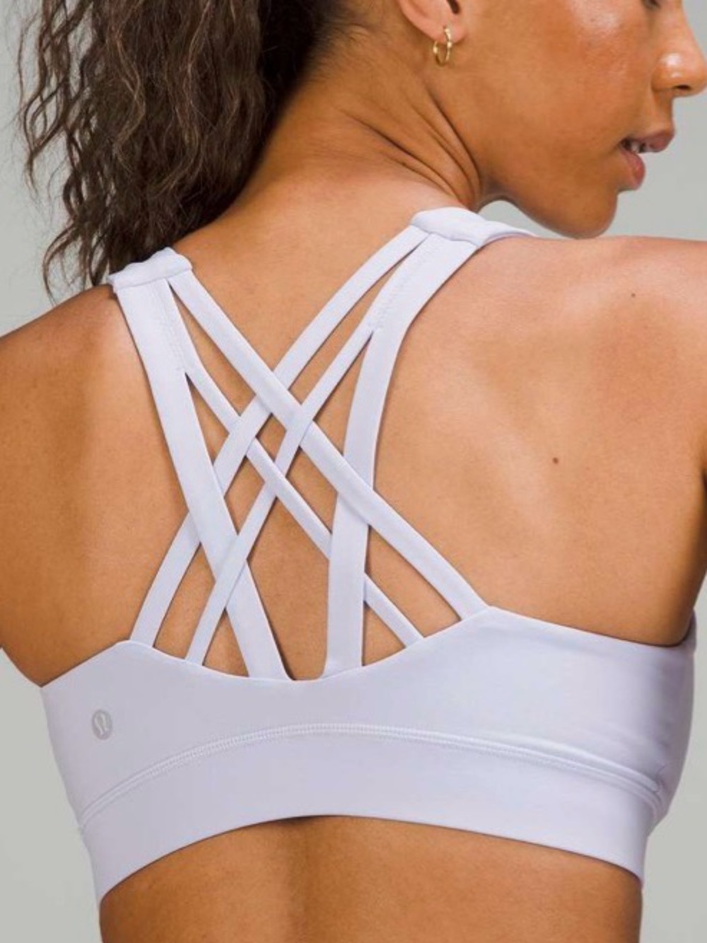 Lululemon Light Lavender Strappy Sports Bra - Women’s Size 6